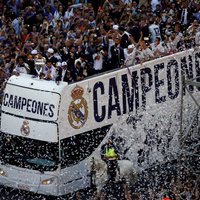 Video: 'Real Madrid' un fanu tūkstoši svin triumfu Čempionu līgā