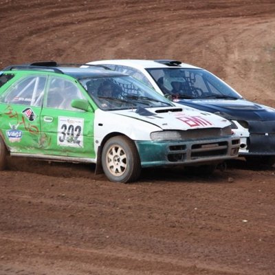 Miščenko un Brediks - pirmie šā gada Latvijas autokrosa čempioni