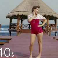 Video: Kā 100 gadu laikā mainījusies bikini mode