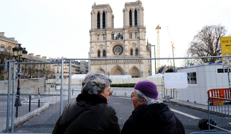 The Paris Notre Dame Cathedral, which was badly damaged in the fire, is planned to be opened in 2024