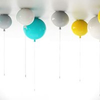 Rotaļīgai noskaņai mājās - lampas kā piepūsti baloni