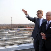 Король Швеции и Ушаков посетили станцию биологической очистки