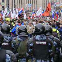 ФОТО: В Москве после митинга на проспекте Сахарова задержали 256 человек