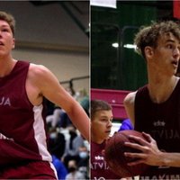 Latvijas U-18 basketbolisti nonākuši leģendāru spēlētāju komandās jauniešu Eirolīgā