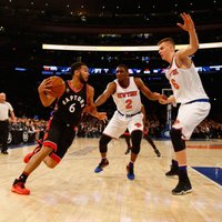 Porziņģa 17 gūtie punkti neglābj 'Knicks' no kapitulācijas pret 'Raptors'