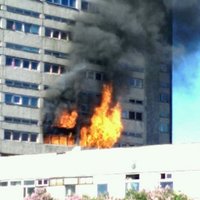 В Иманте возник пожар в бывшем здании "Радиотехники"