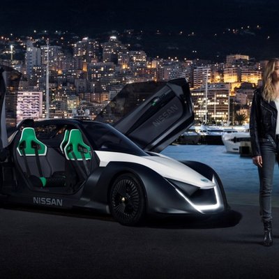 Video: 'Nissan' elektromobiļu jaunā seja Margo Robija naksnīgajās Monako ielās