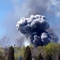 Kramatorskas lidostas apšaudes laikā uzsprādzis helikopters