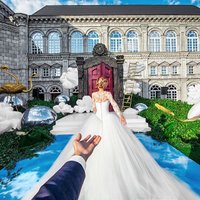 Projekta 'Follow me' pāris attēlu sēriju papildinājis ar elpu aizraujošiem kāzu foto