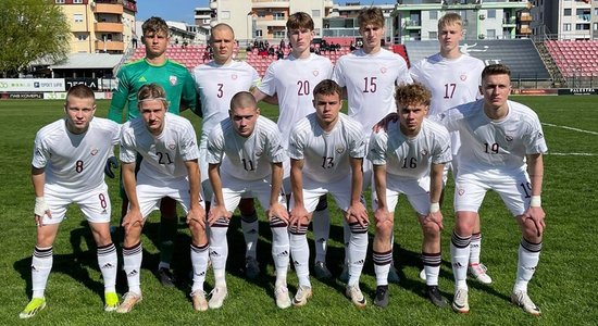 Latvijas U-19 futbolistiem sāpīgs zaudējums EČ kvalifikācijas Elites kārtas ievadā