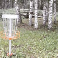 Pie Vaidavas ezera izveidots disku golfa laukums