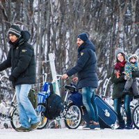 Foto: Samazinās arī migrantu-velosipēdistu plūsma caur Krieviju uz Skandināviju