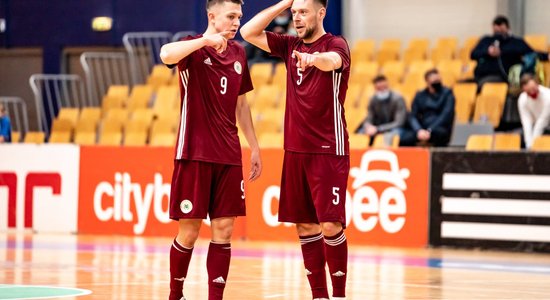 Latvijas telpu futbola izlase PK atlasē cīnīsies pret Slovākiju un Vāciju