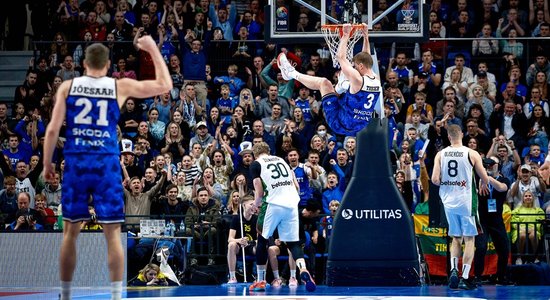Igaunijas basketbolisti 'Eurobasket 2025' atlasē sensacionāli pieveic Lietuvu