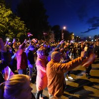 Полиция: фаны не нарушили правопорядок, массово отмечая победу Латвии над Канадой