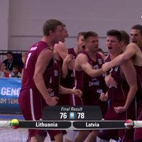 Video: Latvijas U-18 basketbolistu neticamā atspēlēšanās pret Lietuvu