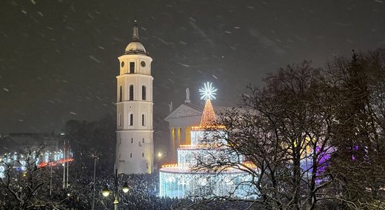ФОТО, ВИДЕО. Вильнюс зажег самую большую елку за все времена — на 700 свечей с сюрпризом внутри