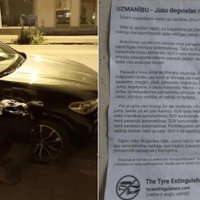 Vides aktīvisti Rīgā apvidus auto riepām nolaiž gaisu; policija uzsāk izmeklēšanu