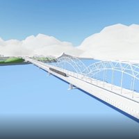 ФОТО: Как будет выглядеть новый мост Rail Baltica через Даугаву