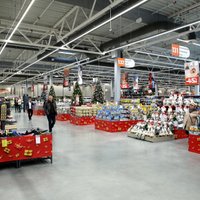 ФОТО: В торговом центре Ozols открылся крупнейший в Латвии магазин K Senukai