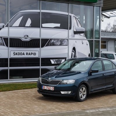Fotoreportāža: 'Škoda Rapid' testu dienas Rīgā