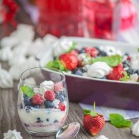 Летний десерт: "Ленивая" Павлова, или безе с ягодами