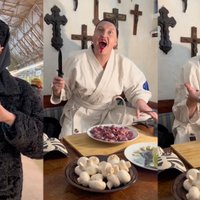 Video: Savdabīgas mīlētāju vakariņas Kristiana Brektes gaumē