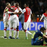 'Monaco' zaudē 'Arsenal', taču iekļūst Čempionu līgas ceturtdaļfinālā, 'Atletico' 'pendelēs' uzvar 'Bayer'