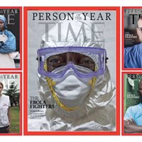 'Time' par gada cilvēku pasludina cīnītājus pret ebolu; pretendēja arī Putins