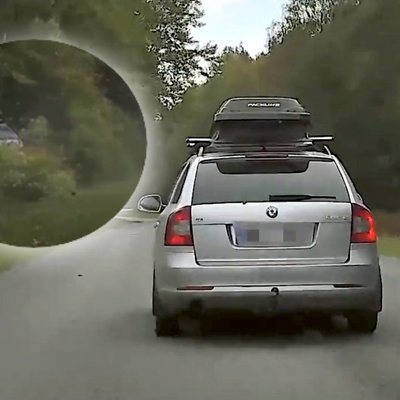 Video: Valmieras pusē autovadītājs 2,54 promiļu reibumā bēg no policijas un avarē