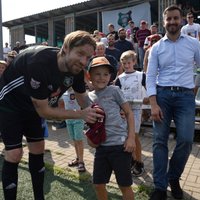 Gorkša futbolista karjeras atvadu spēlē 'Auda' graujoši zaudē Daugavpils komandai