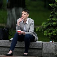 Украинка Савченко в Литве: война продолжается, мы защищаем свободу жить